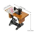 thumbnail image 3 of 1pc 1:12 Delicate Miniature Sewing Machine Model Doll House Decorative Ornament, 3 of 6