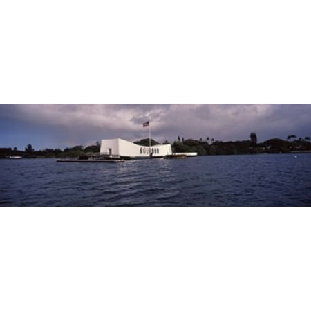 Arizona Memorial Honolulu - USS Arizona Memorial Pearl Harbor Honolulu Hawaii USA Canvas Art - Panoramic Images (18 x 6)