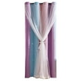 thumbnail image 2 of Panels Gradient Curtains Draperies for Kids Girls Bedroom Living Room Double Window Curtains Thermal Insulated, 2 of 9