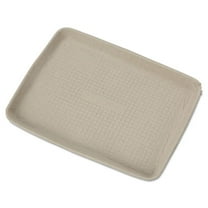 Chinet StrongHolder Molded Fiber Food Trays, 1-Compartment, 9 x 12 x 1, Beige, Paper, 250/Carton