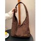 thumbnail image 2 of LHSHIDU Corduroy Shoulder Bag Winter Fall Fashion Crescent Bag Womens Mens Wide Strap Tote Handbag Solid Color, 2 of 6