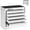 White, variant on Mini Tool Box 8.6"W X 4.6"D, ortable 5-Drawer Micro Steel Stackable Toolbox with Liner, White Cute Tool Case for Small Tools arts Storage, Home DIY