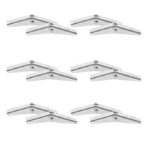 Minkissy 12Pcs Galvanized Iron Toggle Anchor Bolts Heavy Duty Wall Mount Hardware Fasteners
