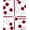 Red, Pattern 2, variant on ODIKA 4'x6' Machine Washable Non-Slip Area Rug, Futuristic Digital Maze Virtual Reality Labyrinth Graphic High Traffic Rug, Black, 594665