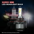 thumbnail image 3 of CHUSYYRAY for Chevy Cruze 2011-2015 4x LED 9008 Headlight + H11 Fog Light Bulbs Kit 6000K White, 3 of 14