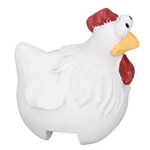 Divertida decoración de jardín de pollo, adornos de pollo con ojos grandes, adorno de pollo con ojos grandes, estatuas de resina para exteriores, probadas y confiables