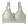 thumbnail image 2 of Dxzfnsa Women Wireless Bras with Support Lift Full Coverage Push Up Plus Size Sport Bra Seamless Molded Cup Padded Tshirt Bra (Green,XXL), 2 of 5