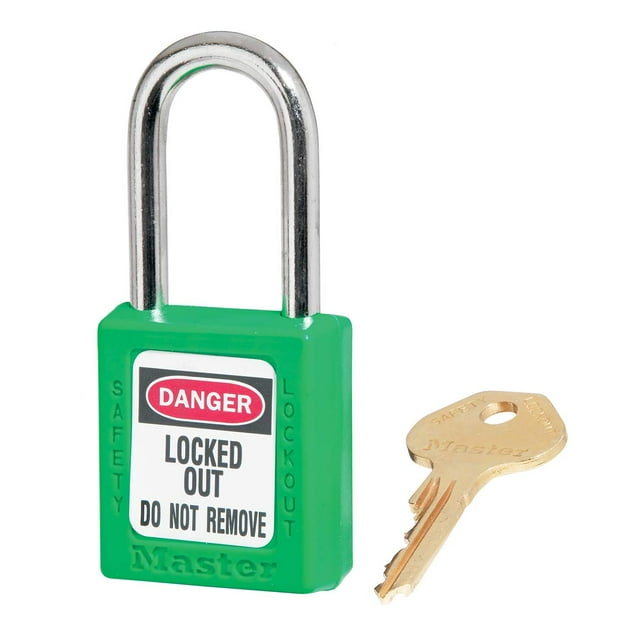 Candado de Seguridad Master Lock 410GRN Verde con Arco de 6 mm