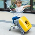 thumbnail image 2 of Cubierta de carrito de dibujos animados para niños, bolsas de viaje para sentarse, maleta giratoria para PC, ruedas, equipaje rodante, caja de contraseña para bebé, 2 of 4
