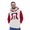 Cream white / red, sweatshirt, variant on Disney Mickey Mouse Fleece Matching Family Pullover Hoodie Buffalo Plaid Adult