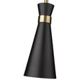 thumbnail image 7 of Z-Lite Soriano 6" Round Steel Mini Pendant in Matte Black and Brushed Nickel, 7 of 7
