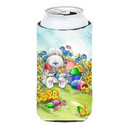 

Easter Bunny & Eggs Tall Boy Can cooler Hugger