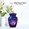 thumbnail image 4 of Daisy Little Cremation Urns For Adult Ashes Women - Couple Small Keepsake Urns For Human Ashes Adult Man - Purple Mini Urn For Mom & Dad - Blue Mini Urn For Male - 3 Inch, 4 of 7