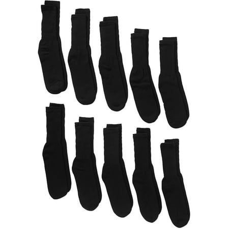 Gildan Mens Big and Tall Crew Socks 10-Pack - Walmart.com