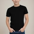 thumbnail image 2 of Akiihool Big Boy Shirt Boys Short Sleeve Crewneck Kids T-Shirts Top Girls Tee (Black,4-5 Years), 2 of 7