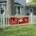 thumbnail image 4 of The Incredibles-Theme Backdrops Banner Birthday Party Decor Supplies Personalized Party Backdrop Decoration,5x3ft（150x90cm）, 4 of 6