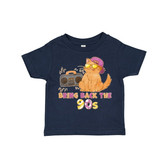 Inktastic Bring Back the 90s Cool Orange Cat Boys or Girls Toddler T-Shirt