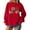 Red, variant on Wutalume Women's Relaxed Fit Character Print Round Neck Long Sleeve Sweatshirt, Soft and Cozy Top for Casual and Daily Wear, with a Trendy Print and Comfortable Fit,Army Green L