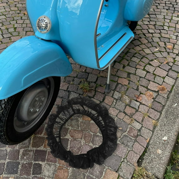 Amosfun Black Wheelchair Wheel Covers, Non-Woven Fabric, Easy Install, 40Pcs