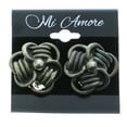 thumbnail image 2 of Mi Amore Clip-On-Earrings Silver-Tone, 2 of 2
