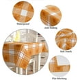 thumbnail image 3 of Fall Tablecloth Rectangle/Oval Thanksgiving Maple Leaf Orange Buffalo Plaid Table Cloth Outdoor Waterproof Fall Tablecloths for Party Picnic Indoor Table Cover for Dining/Kitchen 60x84inch, 3 of 6