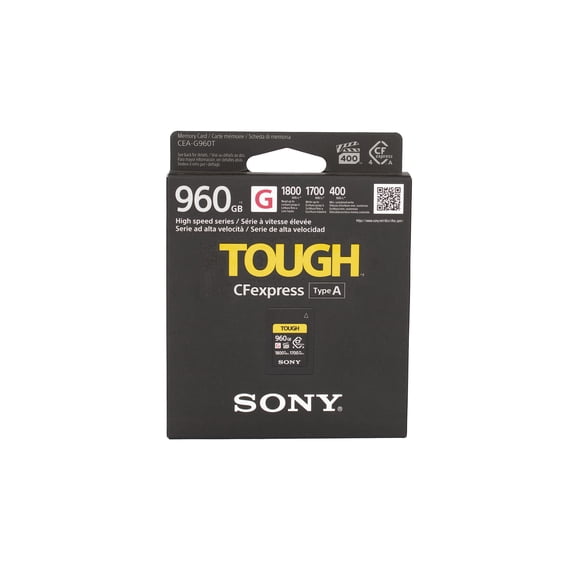 Sony CEAG960T 960GB CFexpress 4.0 Type A TOUGH Memory Card