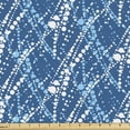 thumbnail image 1 of Abstract Fabric by the Yard, Contemporary Blots or Polka Dots Forming Vertical Streaks, Upholstery Fabric for Dining Chairs Home Decor Accents, Pale Azure Blue Sea Blue by Ambesonne, 1 of 5