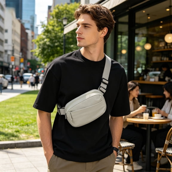 Deeceymbur Chest Bag Shoulder Body Pack Unisex Casual Waist Pouch for Outdoor Sports Phone Holder