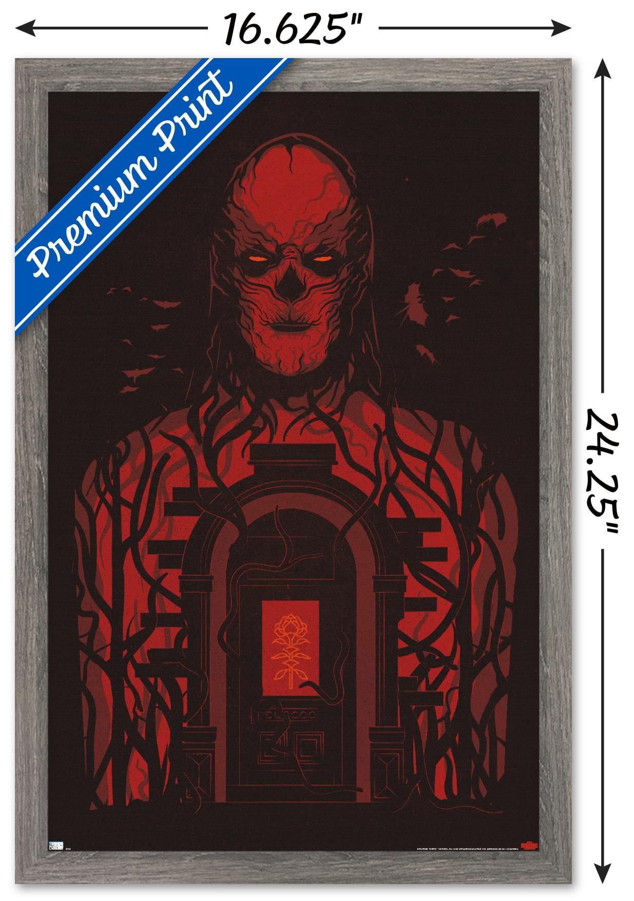 Netflix Stranger Things: Season 4 - Vecna Door Wall Poster, 14.725" x 22.375" Framed