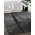 thumbnail image 3 of Ahgly Company Machine Washable Indoor Rectangle Transitional Charcoal Black Area Rugs, 6' x 9', 3 of 7