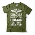 thumbnail image 4 of Funny Halloween Shirt Halloween Costume I'm A Dracula Shirt Halloween Dracula Shirt Humorous Gifts (Large Black), 4 of 6