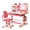 Pink_Desks_C29, variant on AurumEdge Kids Desk and Chair Set, Height Adjustable Pink Desks for Kids, Kid Desk with Storage,Toddler Table Study Table with Bookshelf and Drawer, for Boys and Girls (Pink)