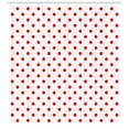thumbnail image 3 of Ambesonne Geometric Shower Curtain, Country Picnic Polka Dots, 69"Wx70"L, White and Vermilion, 3 of 3