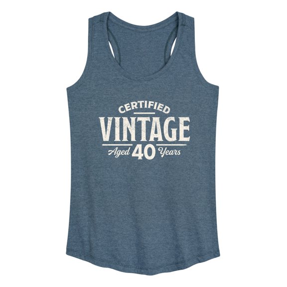Instant Message - Certified Vintage 40 Women's Graphic Racerback Tank