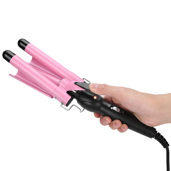 3 Barrel Curling Iron Wand Adjustable Hair Curler Waver Crimper 110V~240V Fast Heating Easy Temperature Adjustment  Hair Styling, Suitable for Wavy Hairstyles