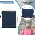thumbnail image 2 of Uxcell Neck Warmer Winter Double Layer Fleece Neck Gaiter, Navy Blue, 2 of 6