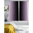 thumbnail image 4 of Sheer Curtains 72 Inches Long, Purple Black Ombre Light Filtering Window Curtains for Living Room/Bedroom, Modern Gradient Abstract Art Rod Pocket Voile Sheer Curtain Drapes, 52"W x 72"L, 2 Panels, 4 of 8
