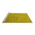 thumbnail image 2 of Ahgly Company Machine Washable Indoor Rectangle Abstract Yellow Contemporary Area Rugs, 2' x 3', 2 of 4