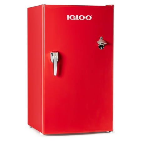 Igloo 3.2 Cu Ft Retro Mini Fridge with Freezer IRF32RSRD,