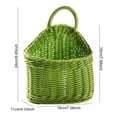 thumbnail image 5 of Storage Basket Breathable Minimalist Design Plastic Hanging Woven Rattan Basket for Home, 5 of 9