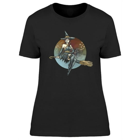 Pin Up Witch T-Shirt Women -Image by Shutterstock, Female XX-Large