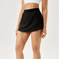 thumbnail image 3 of SWSMCLT Women's Active Scooter Boyleg Comfy Casual Classic Above Knee Length Chic Skort Aline Scooter Skirt Black 8-10, 3 of 5