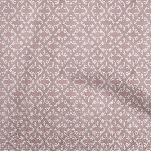 oneOone Viscose Chiffon Light Pink Fabric Asian Baroque Craft Projects Decor Fabric Printed By The Yard 42 Inch Wide