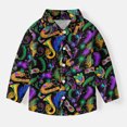 thumbnail image 6 of Gpaecead Boys Long Sleeve Shirts Crewneck Multicolor Blouse & Shirts with Pockets 2 Years Multicolor, 6 of 7