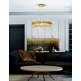 thumbnail image 3 of CWI Lighting Guadiana Glass LED Chandelier in Clear/Satin Gold, 3 of 6