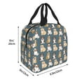 thumbnail image 2 of Pofeuu Cartoon Bulldog 1 Print Lunch Bag Lunch Box Large Capacity Insulated Lunch Bag for Adult, Leakproof Reusable Lunch Tote Bags for Work, 2 of 5