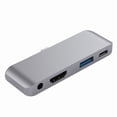 thumbnail image 4 of Pro USB-C Hub with 4K HDMI, 3.5mm Audio, USB 3.0 & PD Charging - Multiport Type-C Docking Station for Laptop, MacBook, PC & Tablet, 4 of 5