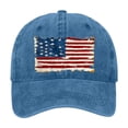 thumbnail image 2 of Helii American Flag Baseball Cap USA Hat for Men Women,Adjustable Sun Hat Trucker Dad Hat Snapback Caps Daily Outings Hat Outdoor Sports Hat, 2 of 3
