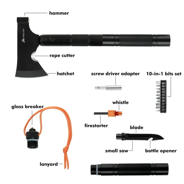 Free Shipping! Ozark Trail 15.35 inch 30-in-1 Survival Kit Folding