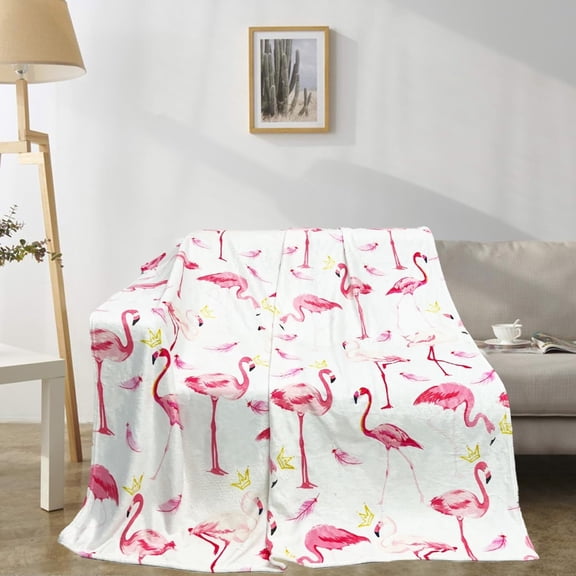 Flannel Throw Blanket Soft Warm Decorative Blanket For Home Sofa Bed